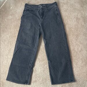 Old Navy Charcoal Wide-Leg Jeans